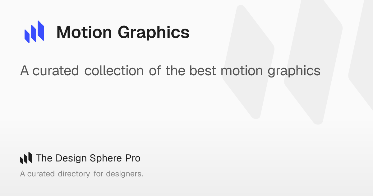 Motion Graphics – The Design Sphere Pro