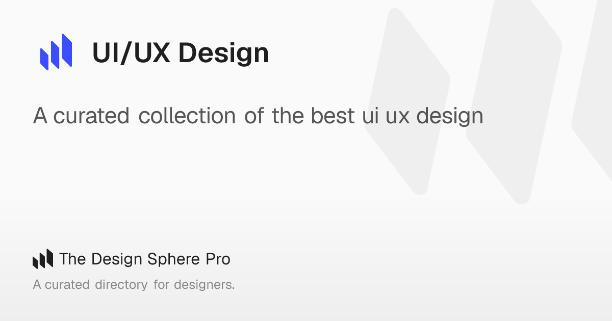 UI/UX Design – The Design Sphere Pro