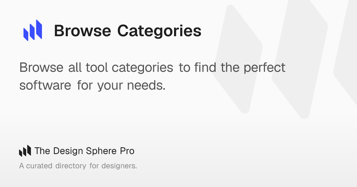 Browse Categories – The Design Sphere Pro
