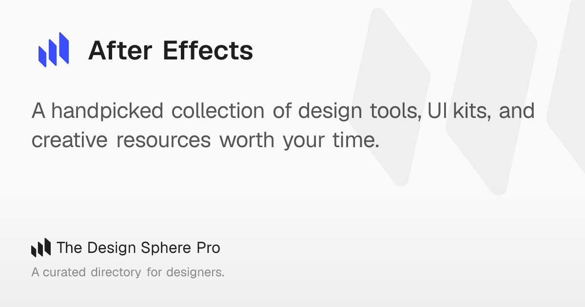 After Effects: Your next move in motion design. – The Design Sphere Pro