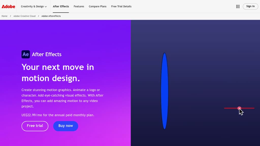 A screenshot of After Effects