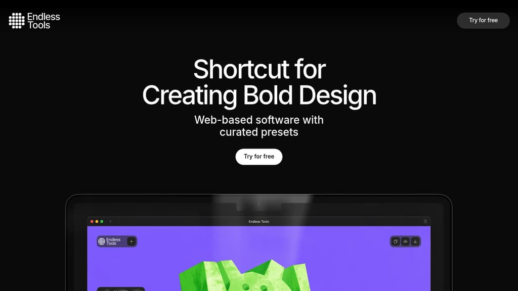 A screenshot of Endless Tools