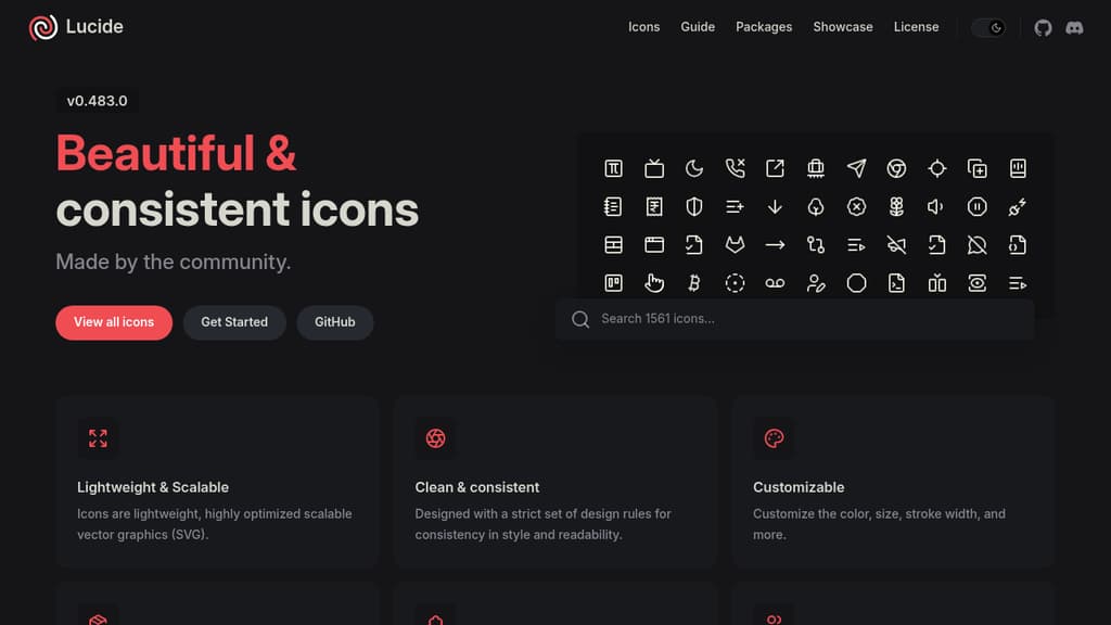 A screenshot of Lucide