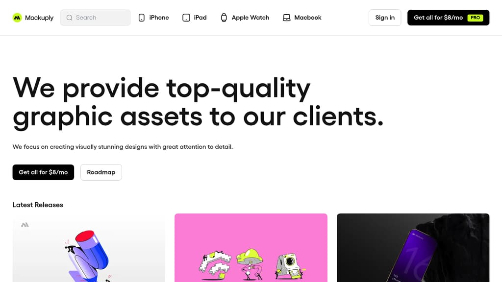A screenshot of Mockuply Pro