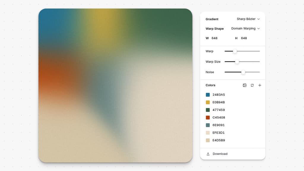 A screenshot of Photo Gradient